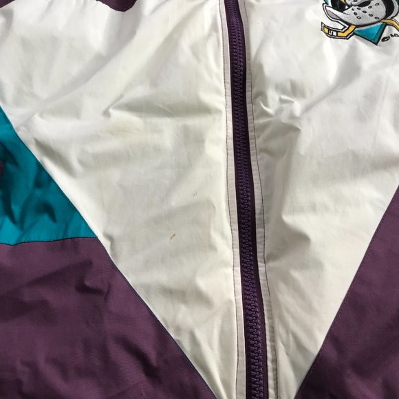 Vintage Anaheim Mighty Ducks 90s Pro Player Puffer Jacket XLarge XL Men Hockey🔥 - Picture 7 of 16